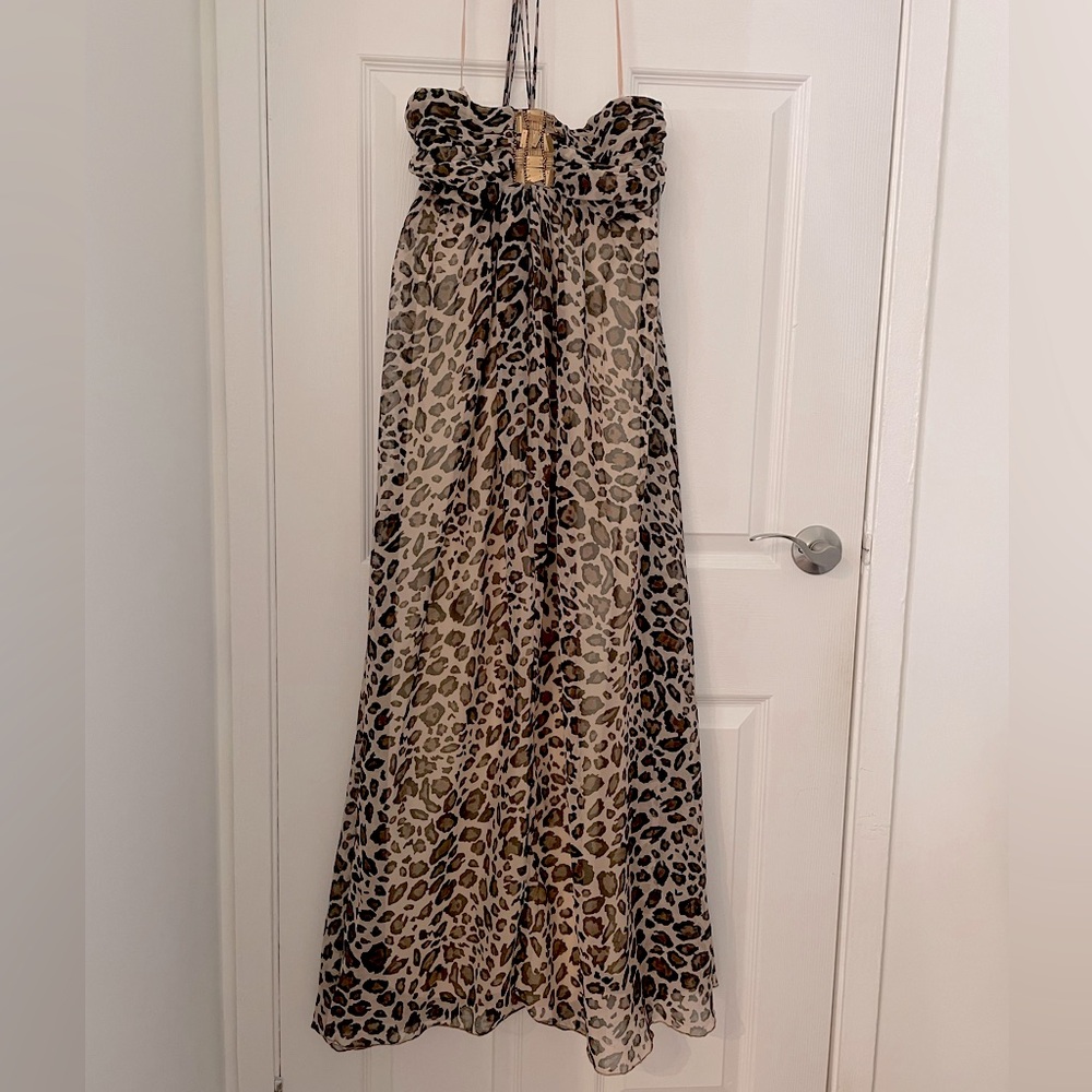 BEAUTIFUL HAND MADE IN INDIA LEOPARD SUN DRESS